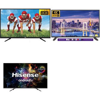 6 Pcs – LED/LCD TVs – Refurbished (GRADE A) – RCA, HISENSE