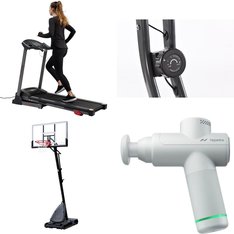 Pallet - 4 Pcs - Exercise & Fitness, Outdoor Sports, Massagers & Spa - Customer Returns - Spalding, HyperIce, Sunny Health & Fitness, Stamina