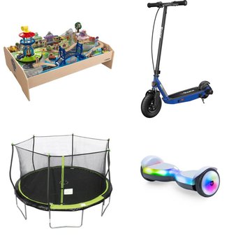 Pallet – 8 Pcs – Powered, Vehicles, Trains & RC, Trampolines – Customer Returns – Razor Power Core, Mattel, Jetson, Bounce Pro