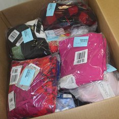 1 Parcel Box - 42 Pcs - Like New and New Apparel - Jeans, Pants & Shorts, Dress Shirts, T-Shirts, Polos, Sweaters, Dresses & Skirts - JC Penney
