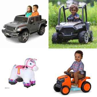 3 Pallets – 21 Pcs – Vehicles – Customer Returns – Kid Trax, Jeep, STABLE BUDDIES, Kid Trax KTX