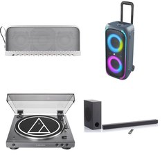 Pallet – 27 Pcs – Speakers, Portable Speakers, Accessories, CD Players, Turntables – Customer Returns – onn., SANUS, ION Audio, Jabra