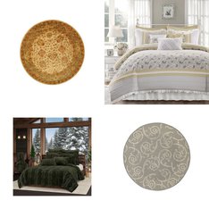 6 Pallets - 296 Pcs - Rugs & Mats, Curtains & Window Coverings, Bedding Sets, Backpacks, Bags, Wallets & Accessories - Mixed Conditions - Unmanifested Home, Window, and Rugs, Madison Park, Unmanifested Bedding, Umbra