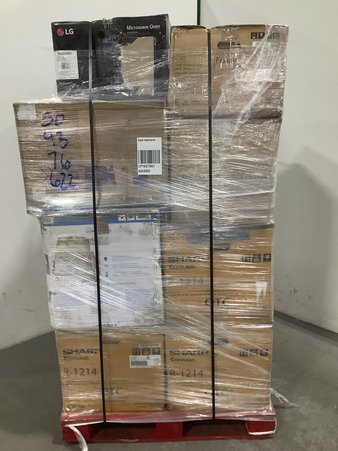 12 Pallets – 146 Pcs – Air Conditioners, Microwaves, Decorations & Favors, Ovens / Ranges – Untested Customer Returns – Major Retailer