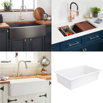 Pallet – 12 Pcs – Kitchen & Bath Fixtures – Open Box Like New – Signature Hardware