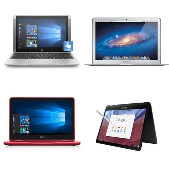 10 Pcs – Laptop Computers – Refurbished (GRADE B – No Power Adapter) – HP, DELL, Apple, Samsung
