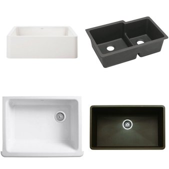 Pallet – 12 Pcs – Kitchen & Bath Fixtures, Hardware – Customer Returns – Kohler, ELKAY, Blanco, LINCOLN PRODUCTS