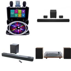 6 Pallets – 230 Pcs – Speakers, Portable Speakers, Accessories, CD Players, Turntables – Customer Returns – onn., JBL, Victrola, GE