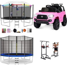 Pallet - 10 Pcs - Trampolines, Outdoor Sports, Vehicles, Exercise & Fitness - Customer Returns - Doufit, YORIN, POOBOO, UNBRANDED