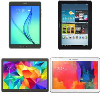 22 Pcs – Samsung Galaxy Tablets – Refurbished (GRADE C) – Models: SM-T550NZAAXAR, GT-P5113DSYXAR, SM-T350NZAAXAR, SM-T800NTSAXAR
