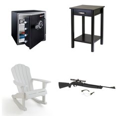 Pallet - 13 Pcs - Safes, Patio, Living Room, Hunting - Customer Returns - SentrySafe, Keter, Flash Furniture, Crosman