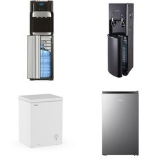 Pallet – 5 Pcs – Bar Refrigerators & Water Coolers, Refrigerators, Freezers – Customer Returns – HISENSE, Galanz, BRIO, Primo
