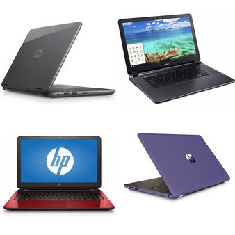 15 Pcs – Laptop Computers – Refurbished (GRADE C) – HP, DELL, ACER, RCA