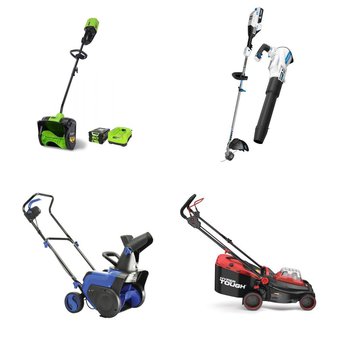 Pallet – 8 Pcs – Snow Removal, Hedge Clippers & Chainsaws, Accessories, Trimmers & Edgers – Customer Returns – Hart, Snow Joe, GreenWorks, Hyper Tough