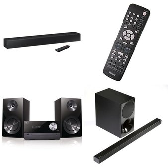 Pallet – 23 Pcs – Speakers, Home Theatre In a Box – Tested Not Working – Samsung, LG, RCA, Sanyo