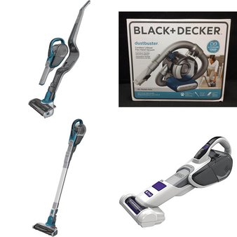 Pallet – 56 Pcs – Vacuum Cleaners – Customer Returns – BLACK & DECKER, BLACK+DECKER