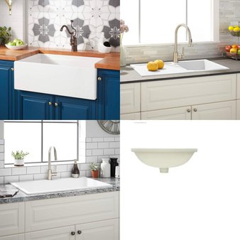 Pallet – 11 Pcs – Hardware, Kitchen & Bath Fixtures, Unsorted – Open Box Like New – Signature Hardware