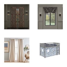Pallet - 247 Pcs - Curtains & Window Coverings, Covers, Mattress Pads & Toppers, Sheets, Pillowcases & Bed Skirts, Bath - Mixed Conditions - Unmanifested Home, Window, and Rugs, Fieldcrest, Sun Zero, Madison Park
