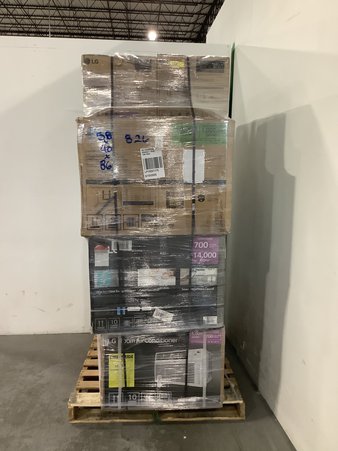 6 Pallets – 73 Pcs – Air Conditioners, Patio, Bar Refrigerators & Water Coolers, Cleaning Supplies – Untested Customer Returns – Major Retailer