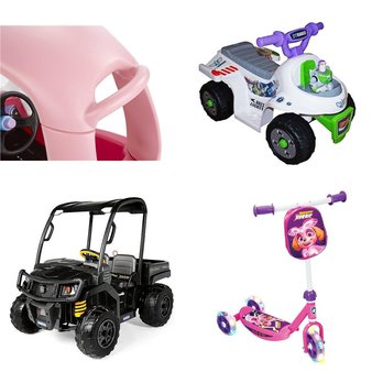 Pallet – 6 Pcs – Vehicles – Customer Returns – MGA Entertainment, Peg Perego, Disney, Paw Patrol