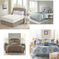 6 Pallets - 1058 Pcs - Curtains & Window Coverings, Decor, Sheets, Pillowcases & Bed Skirts, Bedding Sets - Mixed Conditions - Sun Zero, Madison Park, HOME EXPRESSIONS, Fieldcrest