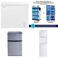 Pallet – 6 Pcs – Bar Refrigerators & Water Coolers, Freezers – Customer Returns – Great Value, Galanz, HISENSE, Primo International