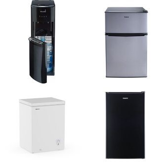 Pallet – 6 Pcs – Freezers, Bar Refrigerators & Water Coolers, Refrigerators – Customer Returns – HISENSE, Galanz, Primo Water