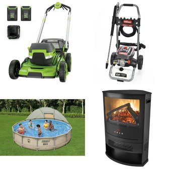 Pallet – 6 Pcs – Unsorted, Pressure Washers, Heaters, Pools & Water Fun – Customer Returns – Hyper Tough, Better Homes & Gardens, Coleman, Troy Bilt