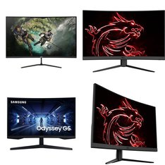 Pallet - 20 Pcs - Monitors - Damaged / Missing Parts / Tested NOT WORKING - Samsung, ACER, MSI