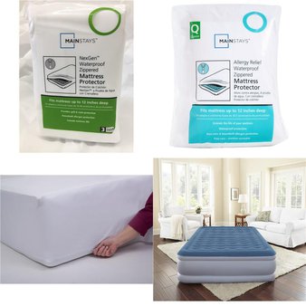 3 Pallets – 171 Pcs – Covers, Mattress Pads & Toppers, Comforters & Duvets, Bedding Sets – Customer Returns – Mainstay’s, Mainstays, Aller-Ease, Beautyrest
