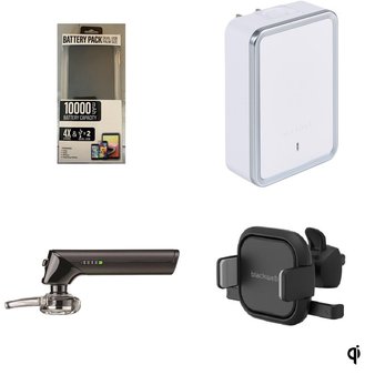 64 Pcs – Cellular Phones Accessories – Used, Like New – Blackweb, Ruipu Direct, Plantronics, Apple