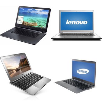 10 Pcs – Laptop Computers – Refurbished (GRADE C – No Power Adapter) – ACER, Samsung, LENOVO, EPIK