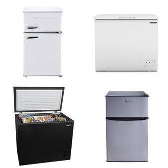 Pallet – 6 Pcs – Refrigerators, Bar Refrigerators & Water Coolers, Freezers – Customer Returns – Galanz, Arctic King, Great Value, Frigidaire