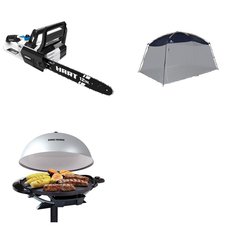 Pallet - 3 Pcs - Grills & Outdoor Cooking, Hedge Clippers & Chainsaws, Other - Customer Returns - Applica, Hart, Ozark Trail