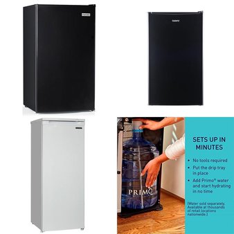 Pallet – 5 Pcs – Refrigerators, Freezers, Bar Refrigerators & Water Coolers – Customer Returns – Igloo, Galanz, Thomson, Primo
