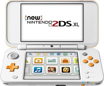 7 Pcs – Nintendo JANSOAAB 2DS XL, White and Orange – Refurbished (GRADE A) – Handheld Video Game Consoles