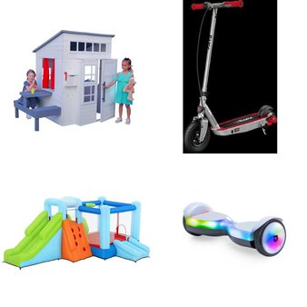 Pallet – 7 Pcs – Powered, Outdoor Sports, Pretend & Dress-Up – Customer Returns – Bestway, Razor Power Core, Jetson, KidKraft