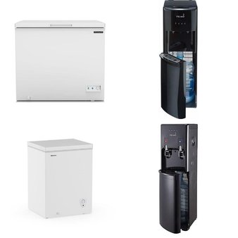 Pallet – 12 Pcs – Bar Refrigerators & Water Coolers, Freezers, Refrigerators – Customer Returns – Primo Water, Great Value, HISENSE, Primo