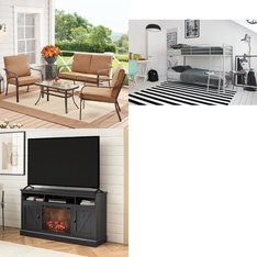 Pallet - 3 Pcs - TV Stands, Wall Mounts & Entertainment Centers, Patio, Bedroom - Overstock - Mainstays
