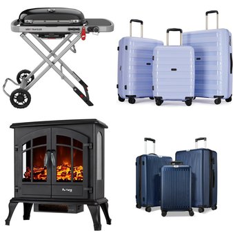 Pallet – 15 Pcs – Luggage, Fireplaces, Grills & Outdoor Cooking, Unsorted – Customer Returns – Suitour, Sunbee, Weber, Zimtown