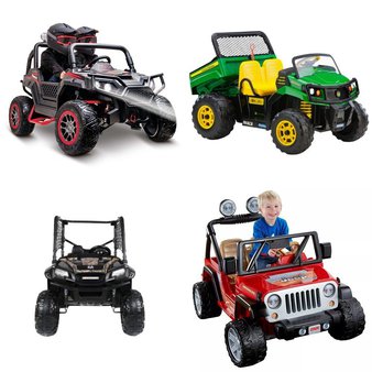 Pallet – 4 Pcs – Vehicles, Outdoor Sports – Customer Returns – Huffy, Power Wheels, Peg Perego, Realtree