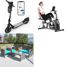 Pallet - 5 Pcs - Unsorted, Patio, Powered, Exercise & Fitness - Customer Returns - Costway, EVERCROSS, MaxKare