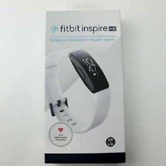 19 Pcs – Fitbit FB413BKWT Inspire HR Heart Rate & Fitness Tracker, White/Black (Heart Rate), One Size – Refurbished (GRADE A)