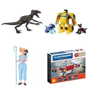 53 Pcs – Action Figures – New – Retail Ready – Jurassic World, Playskool, Toy Story, Ready2Robot