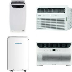 CLEARANCE! 3 Pallets - 33 Pcs - Air Conditioners - Mixed Conditions - Honeywell, LG, Frigidaire, Keystone