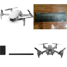 Pallet - 91 Pcs - Drones & Quadcopters Vehicles, Audio Headsets, Speakers, Microsoft - Damaged / Missing Parts / Tested NOT WORKING - Protocol, PDP, Samsung, Plantronics