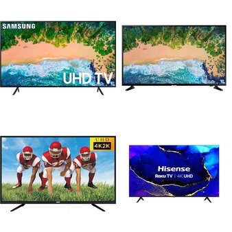 8 Pcs – LED/LCD TVs – Refurbished (GRADE A) – Samsung, RCA, HISENSE