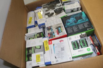 1 Parcel Box – 67 Pcs – Batteries & Chargers, Cables & Adapters – OPEN BOX UNTESTED RETURNS – Walmart