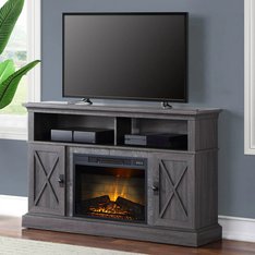 Flash Sale! 3 Pallets - 27 Pcs - Whalen WMFP54EC-26GR Fireplace Console for TVs up to 65