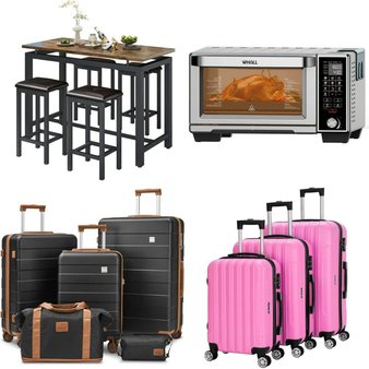 Pallet – 6 Pcs – Luggage, Dining Room & Kitchen, Unsorted, Ovens / Ranges – Customer Returns – SEGMART, imiomo, Travelhouse, Whall